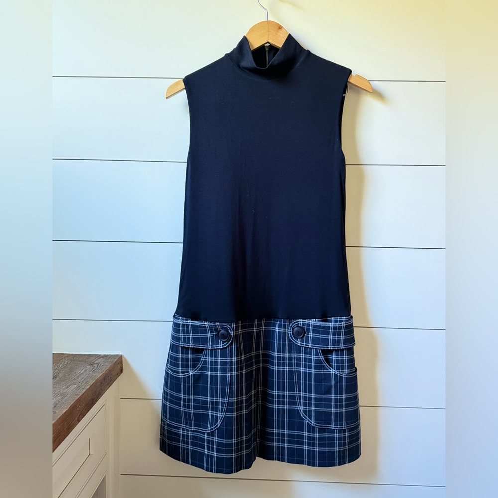 Drop waist navy dress by Bailey 44.